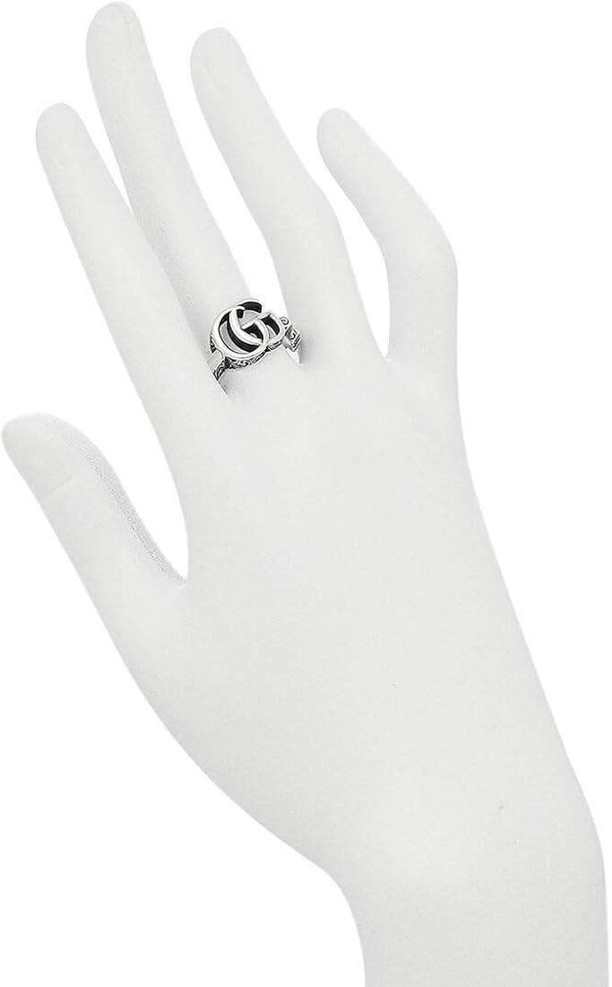 GUCCI/グッチ◇変形六角形＋八角形♪ダブルシルバーリング◇2点セット